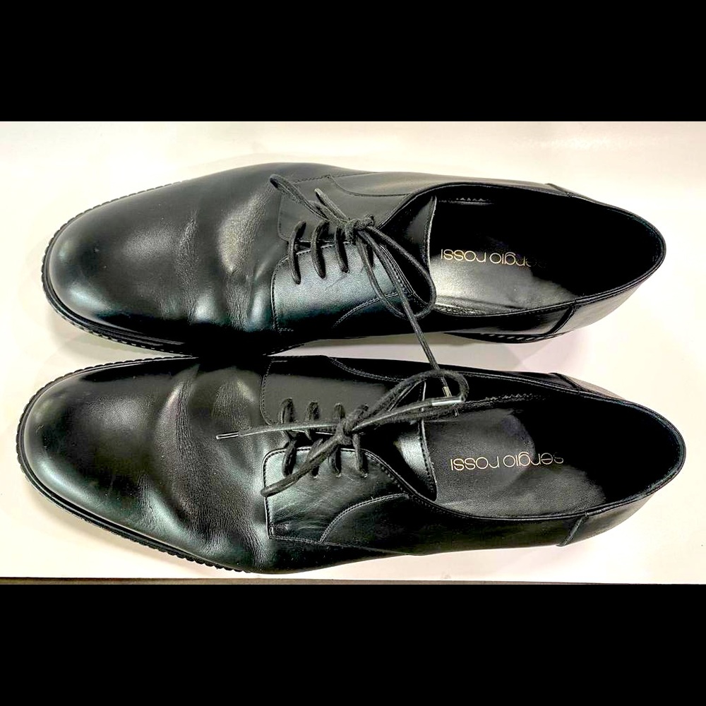 Sergio rossi black leather